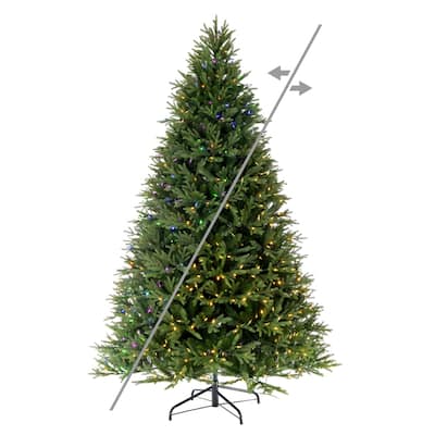 Vickerman 9' x 67" Tiffany Fraser Fir Artificial Christmas Tree, LED Color Changing Mini Lights