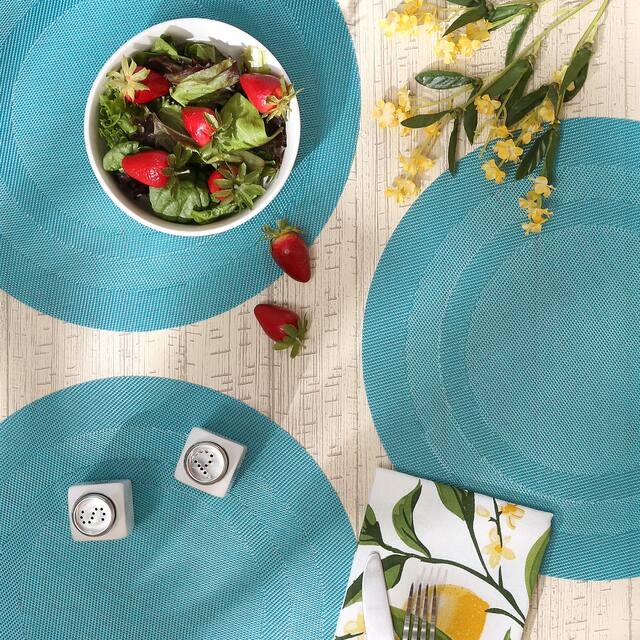 Design Imports Silver Doubleframe Kitchen Placemat Set (Set of 6)