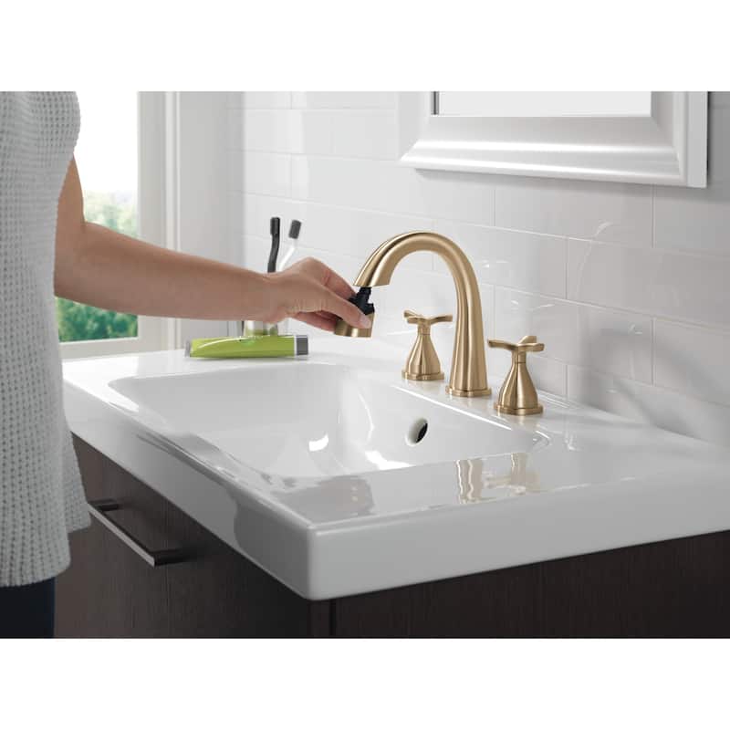 Delta 357756-PD-DST Stryke 1.2 GPM Widespread Bathroom Faucet with