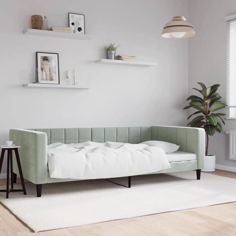 vidaXL Day Bed Upholstered Sofa Bed Daybed for Bedroom Living Room Velvet