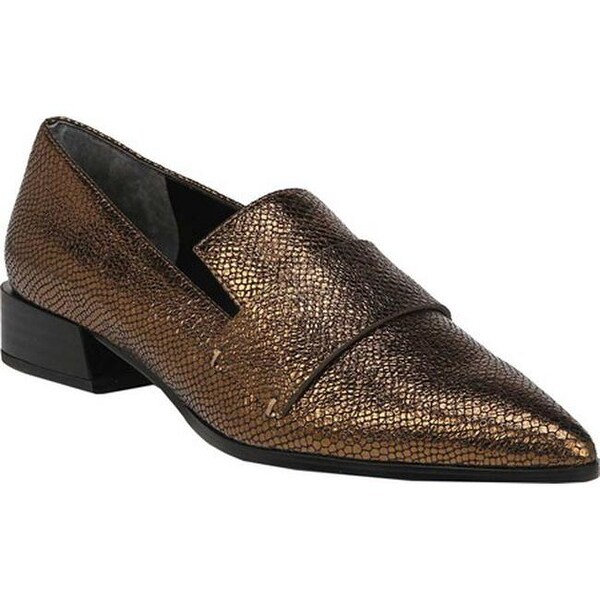 franco sarto metallic loafers