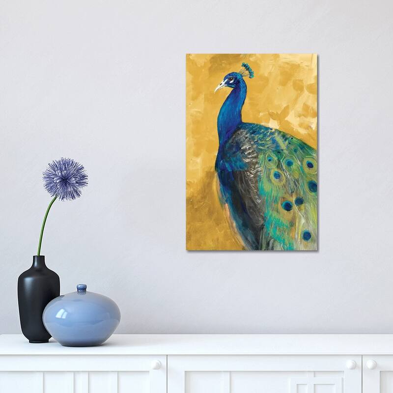 iCanvas "Royal Plume on Gold" by Robin Maria Canvas Print - 18x12x1.5