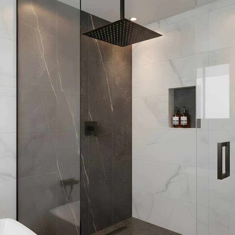 Bathroom Luxury High Pressure Waterfall Rain Shower Head