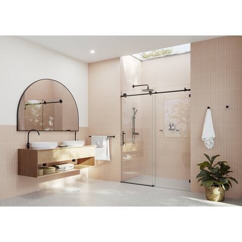 Glass Warehouse 56 in. - 60 in. x 78 in. Frameless Sliding Shower Door