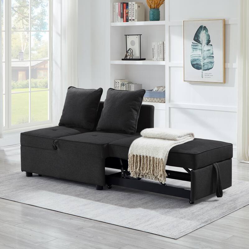 4 in 1 Convertible Recliner Couch Sleeper Sofa