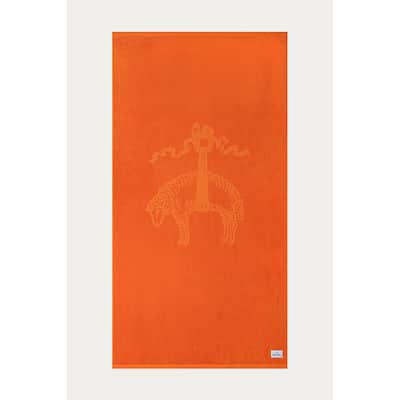 Brooks Brothers Jacquarded Logo Beach Towels