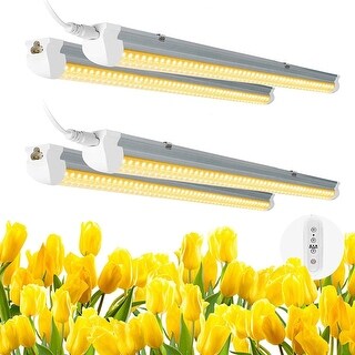 T8 4ft LED Grow Light for Plants, Sunlight 2700K Full Spectrum, 40W, 4 ...