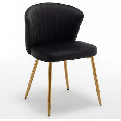 Modern Velvet Accent Chair with Channel-Tufted Design Comfortable and Trendy Armless Seat