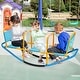 preview thumbnail 2 of 19, Outdoor Kids Toy Gift Teeter Totter for Children Boys Girl - 53.5" x 15" x 23" (L x W x H) Blue