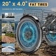 preview thumbnail 32 of 34, DoCred 20"x4" Fat Tire Electric Tricycle, 48V 500W with 7 Speed Ebike