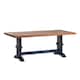 Option Oak Top with Antique Dark Denim Blue Base