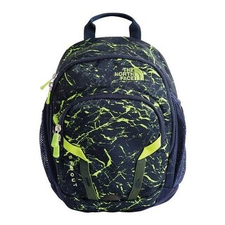 lime green north face backpack