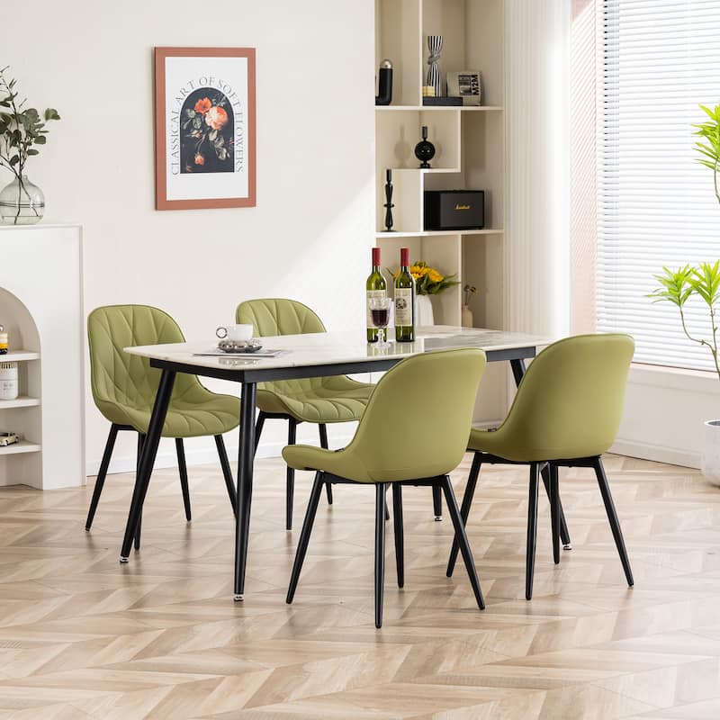 Upholstered Dining Chairs Set of 2 Modern Kitchen Chairs