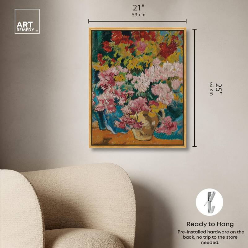 Give him Flores Canvas by Art Remedy