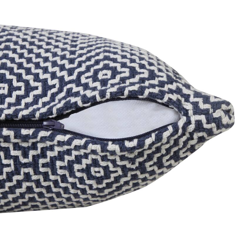 Sevita Diamond Delight Woven Geometric Throw Pillow