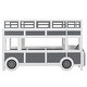 preview thumbnail 6 of 9, Twin Over Twin Bus-Shaped Bunk Bed with Wheels and Storage