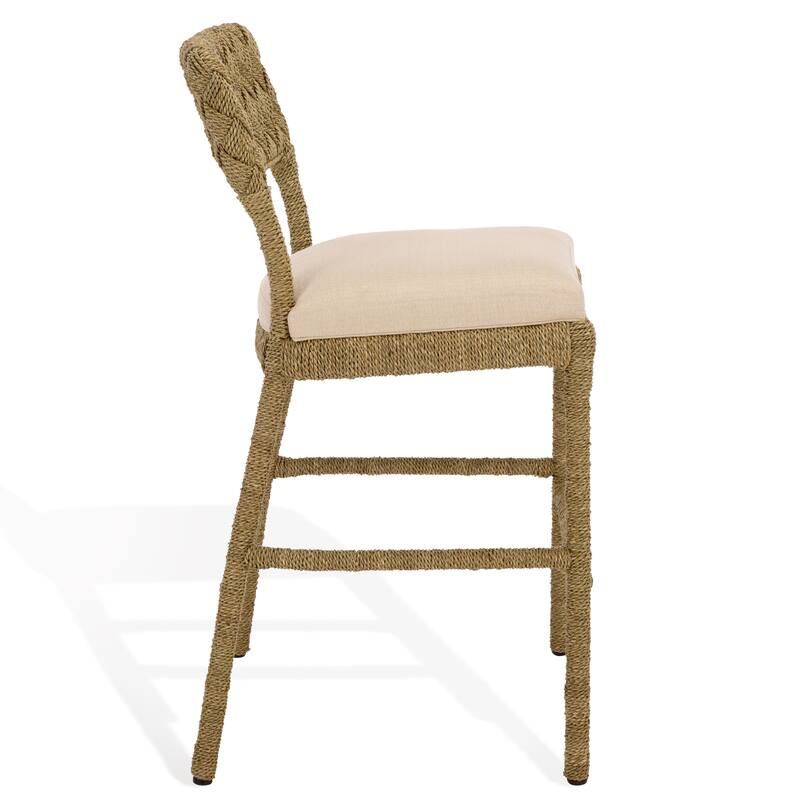SAFAVIEH Couture Rosemarie Woven Seagrass Counter Stool - 21"W x 22"D x 39"H