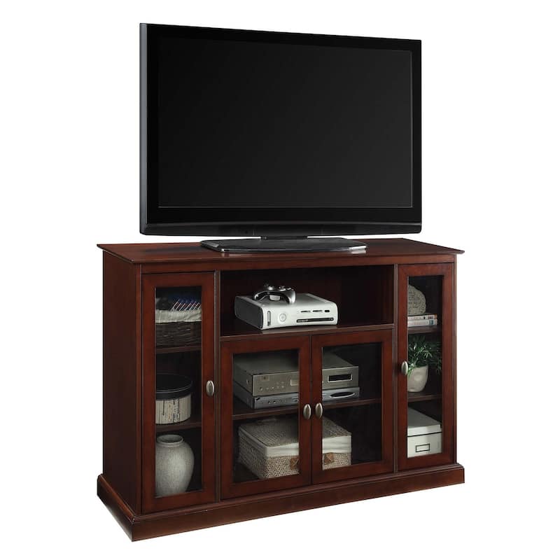 Convenience Concepts Summit Highboy 60" TV Stand with Storage Cabinets and Shelves