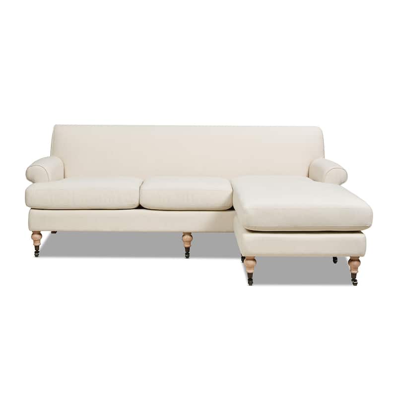 Alana 88" L Shape Reversible Chaise Sectional Sofa
