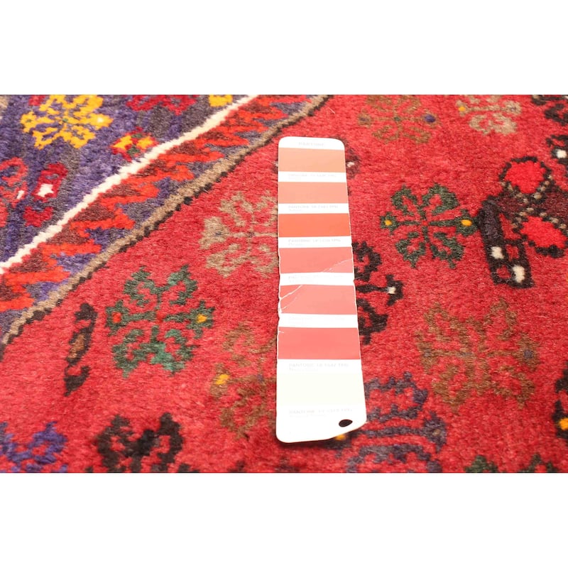 ECARPETGALLERY Hand-knotted Andelz Red Wool Rug - 3'11 x 6'6