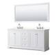 Option White, Chrome Trim, White Quartz Top