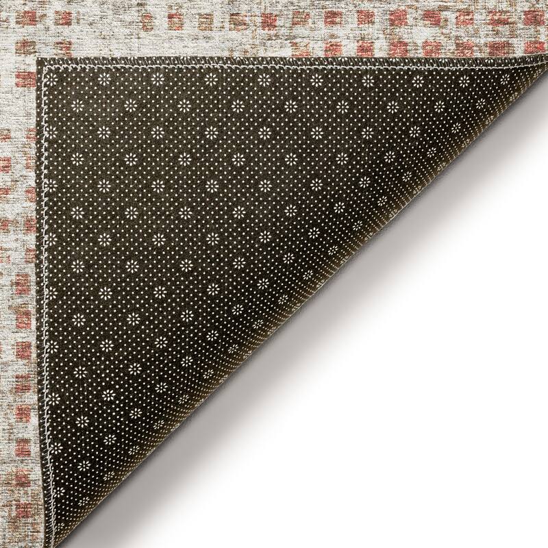 Indoor/ Outdoor Eleanor Modern Houndstooth Washable Rug