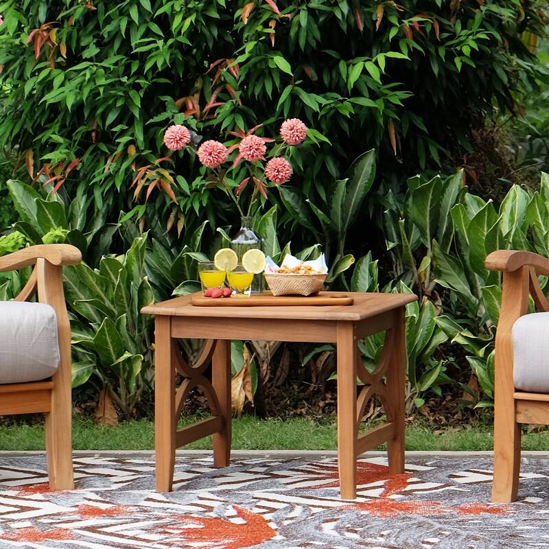 Cambridge Casual Lowell 3-piece Teak Patio Chat Set