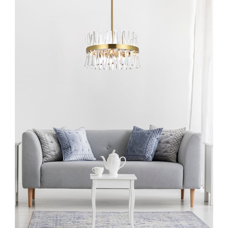 Indigo Home 20 inch crystal round pendant light