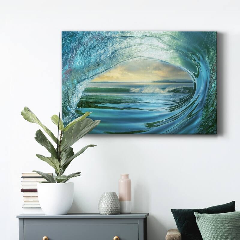 Big Wave Premium Gallery Wrapped Canvas - Ready to Hang