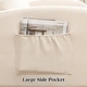 preview thumbnail 65 of 84, HOMYKA Swivel Glider Rocker Accent Chair for Nursery with Side Pocket