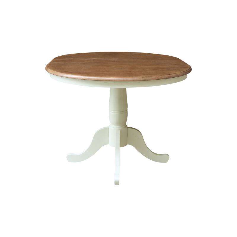 The Gray Barn Jalisco 36-inch Round Top Pedestal Table with 12-inch Leaf