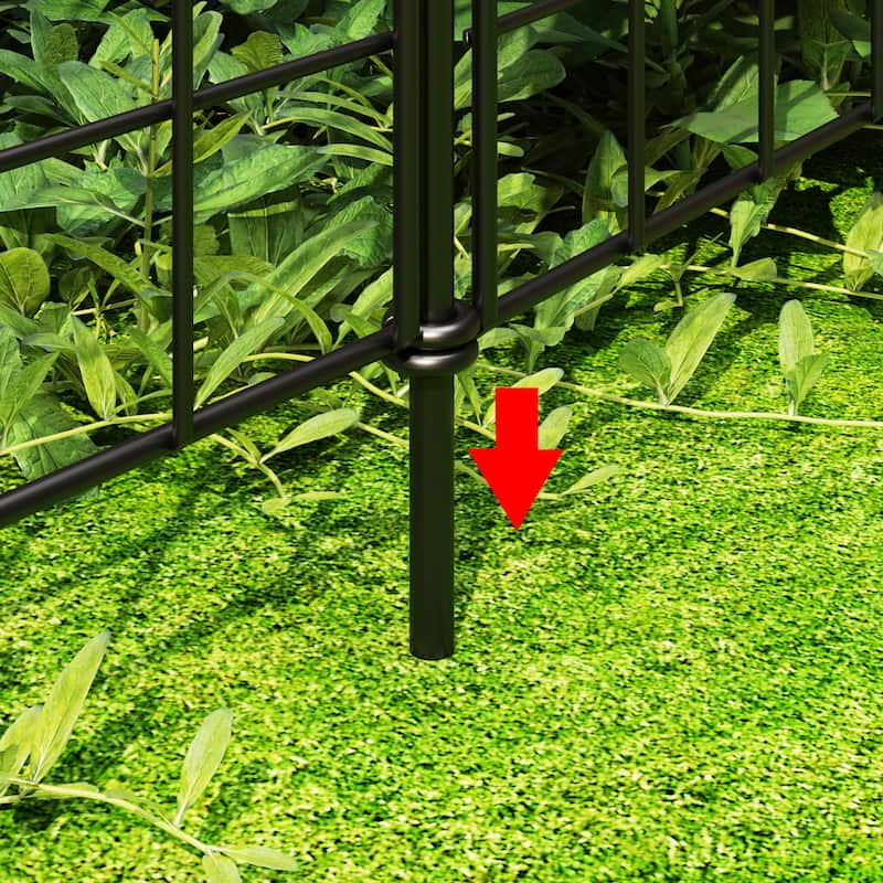 Landscape Wrought Wire Border Folding Patio Fences Flower Bed Fencing