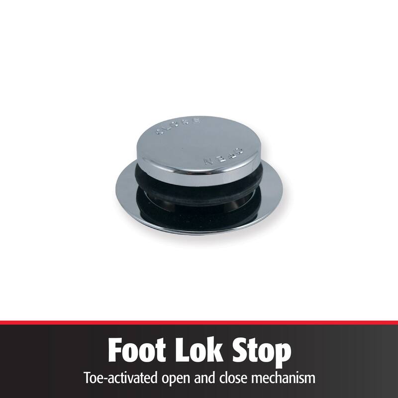 Keeney Foot Lok Stop Bathtub Drain Trim Kit