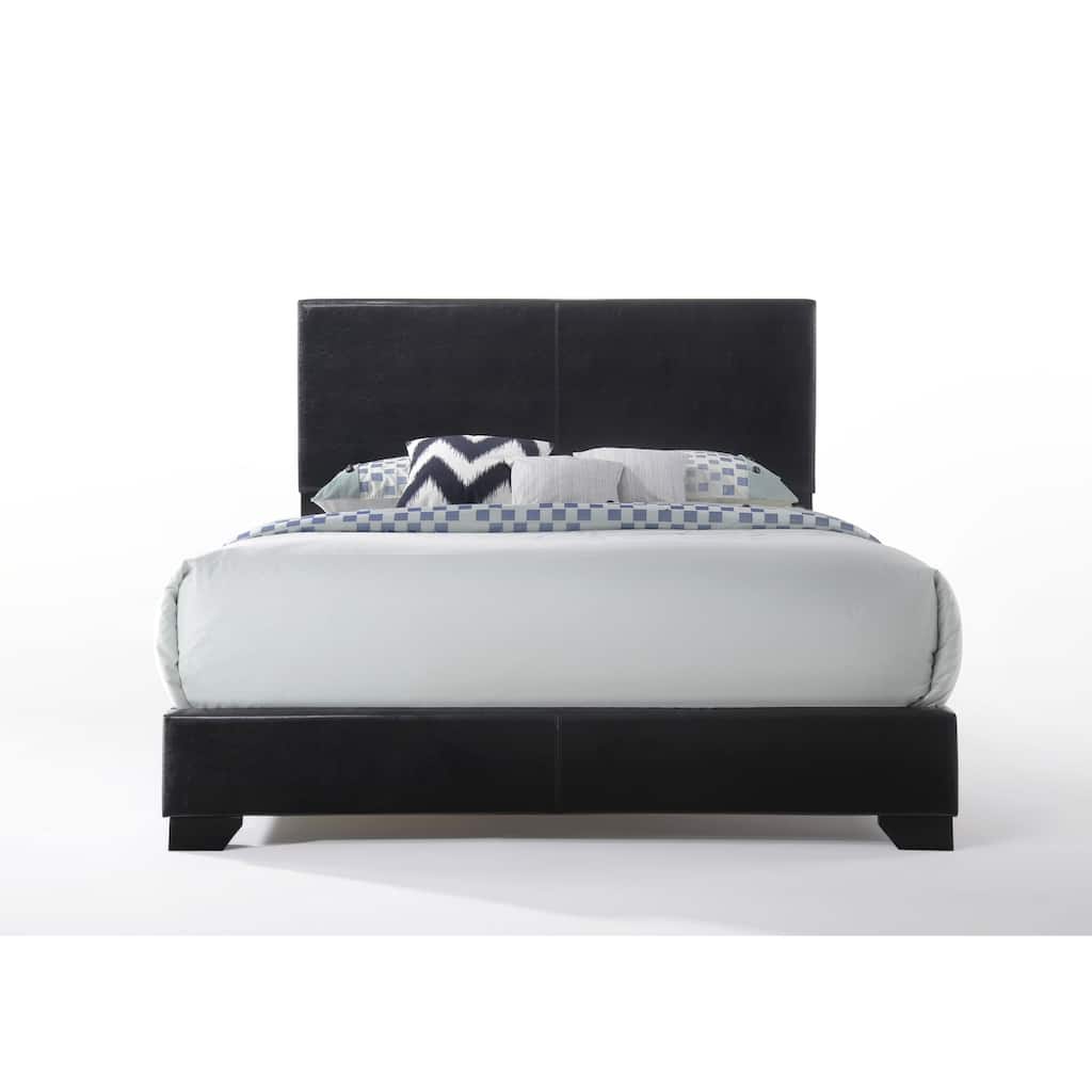 King Bed in Black PU