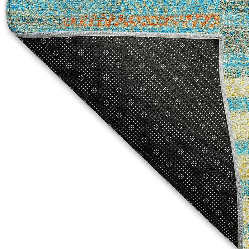Premium Washable Super Soft Geo Stripe Mayfield Rug