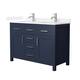 Option Dark Blue / White Quartz Top / Brushed Nickel
