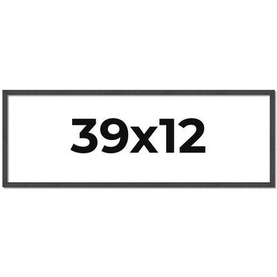 39x12 Frame Brown Picture Frame - Complete Modern Photo Frame Includes