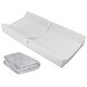 preview thumbnail 2 of 4, Comforpedic Contoured Changing Pad and Plush Cover - Grey
