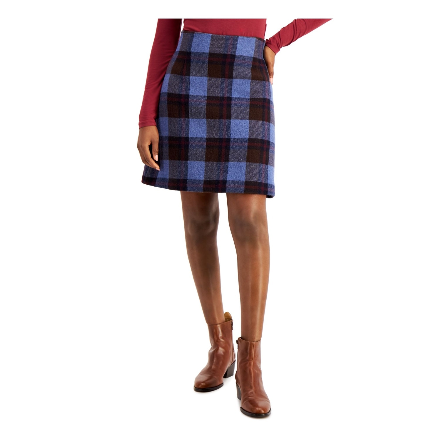 checkered skirt size 4