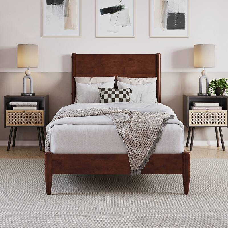 Pasadena Solid Wood Low Profile Platform Bed