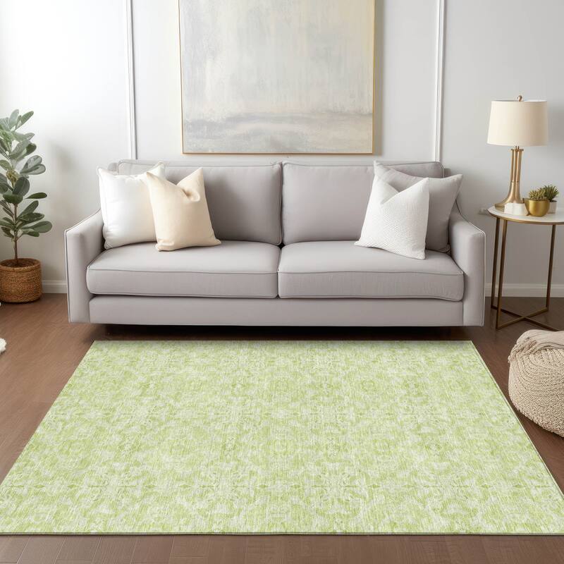 Machine Washable Indoor/ Outdoor Chantille Traditional Medallions Rug