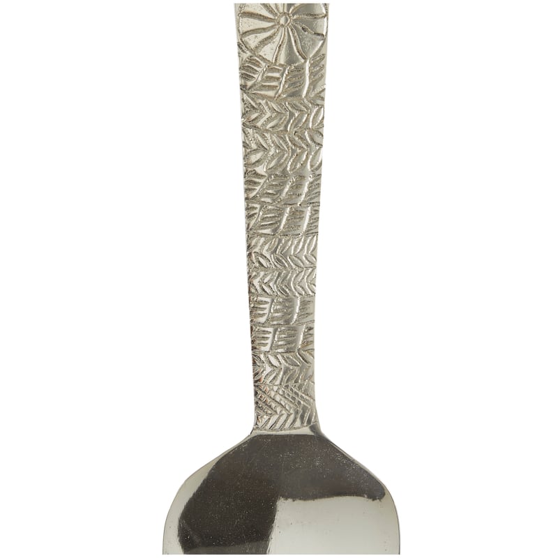 Silver Aluminum Metal Knife, Spoon and Fork Utensils Wall Decor (Set of 3)
