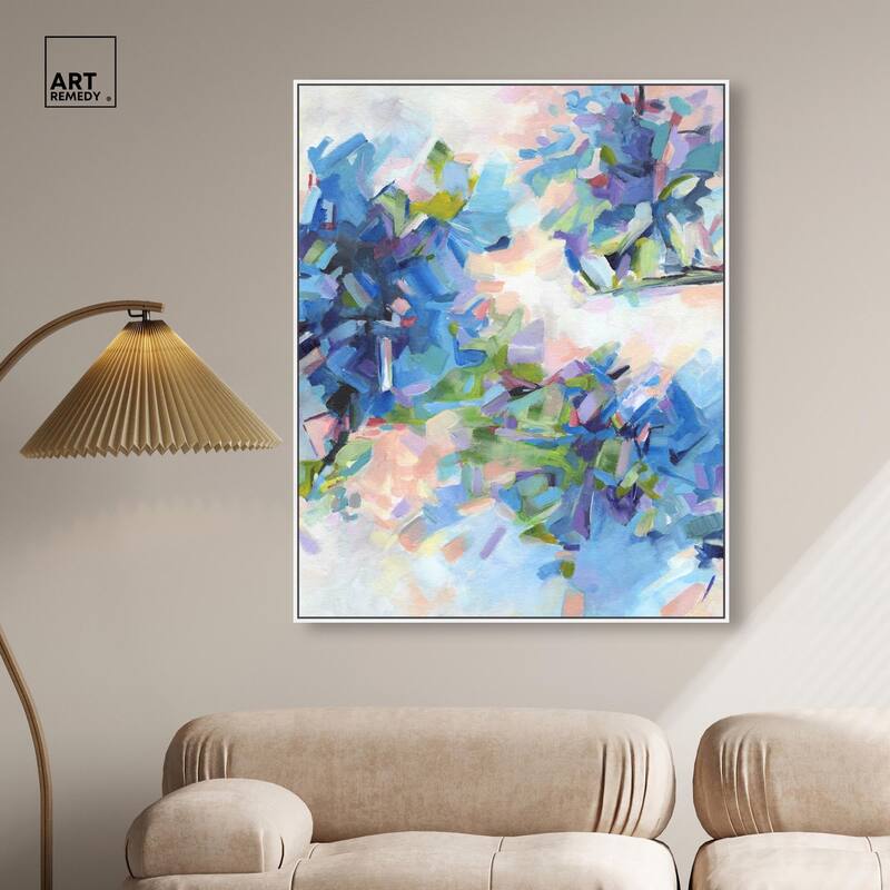Blue Botanicals Canvas by Art Remedy
