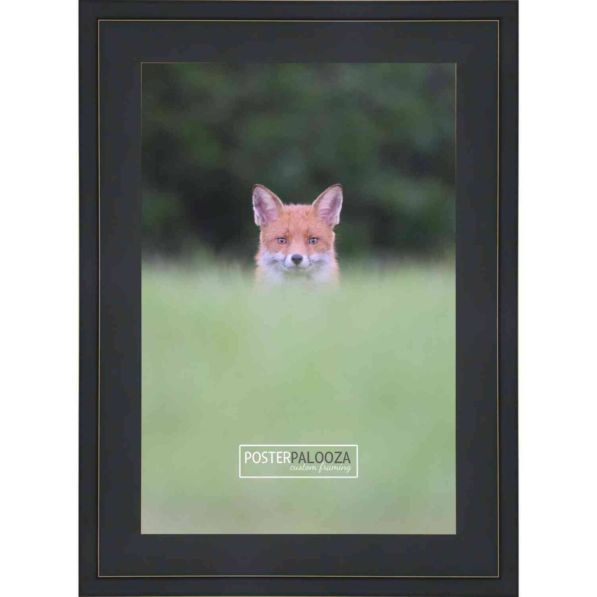 11x16 Contemporary Black Complete Wood Picture Frame with UV Acrylic, Foam Board Backing