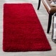 preview thumbnail 112 of 170, SAFAVIEH California Shag Izat 2-inch Thick Area Rug 2'3" x 11' Runner - Red