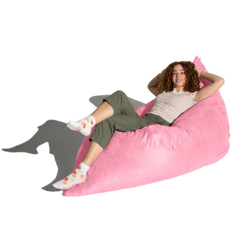 Jaxx 5.5' Huge Bean Bag Floor Pillow and Lounger for Adults - Microsuede