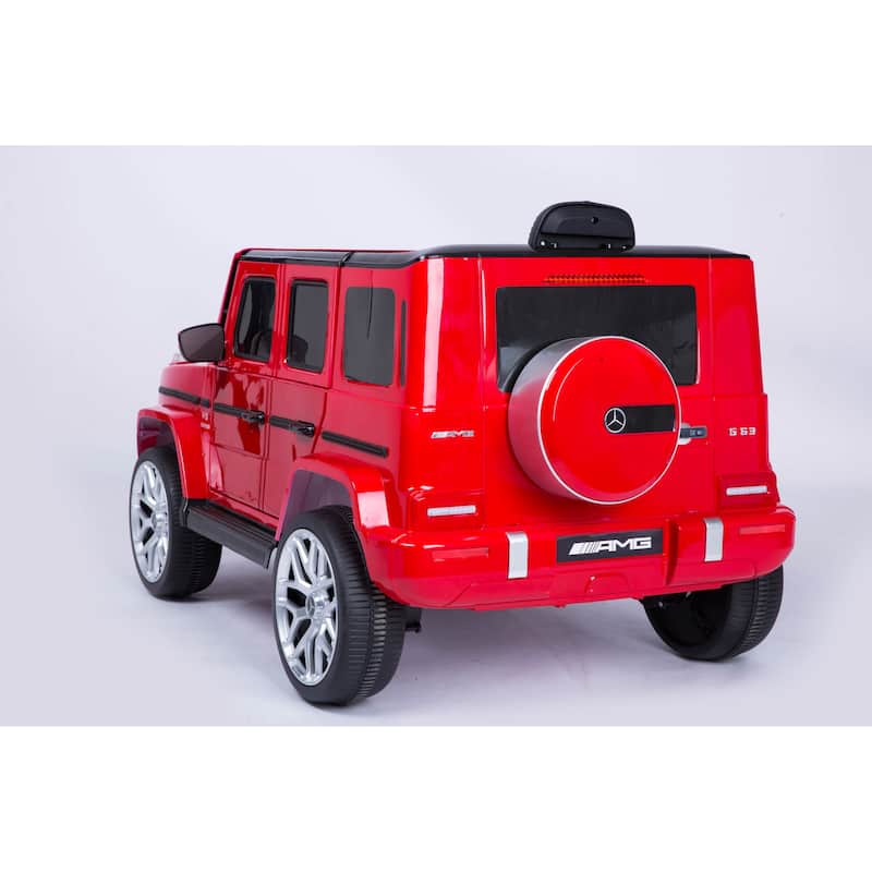 Red Ride on Truck with Four-Wheel Suspension, Electric Car for Kids with Parent Remote Control, Exclusive Car for Kids