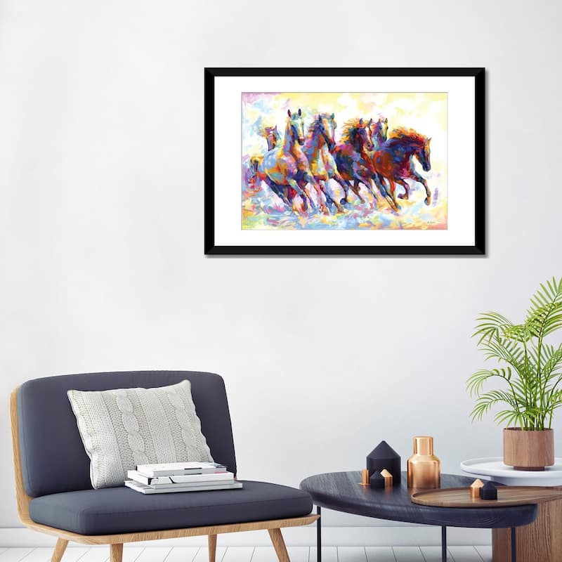 iCanvas "Wild Horses Running" by Leon Devenice