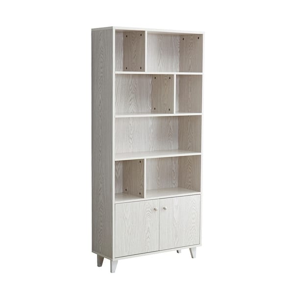 White 68 H X 31 5 W Standard Bookcase With Doors Overstock White 68 H X 31 5 W Standard Bookcase With Doors Overstock
