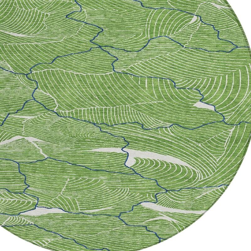 HomeRoots Abstract Transitional Rectangle Outdoor Rug